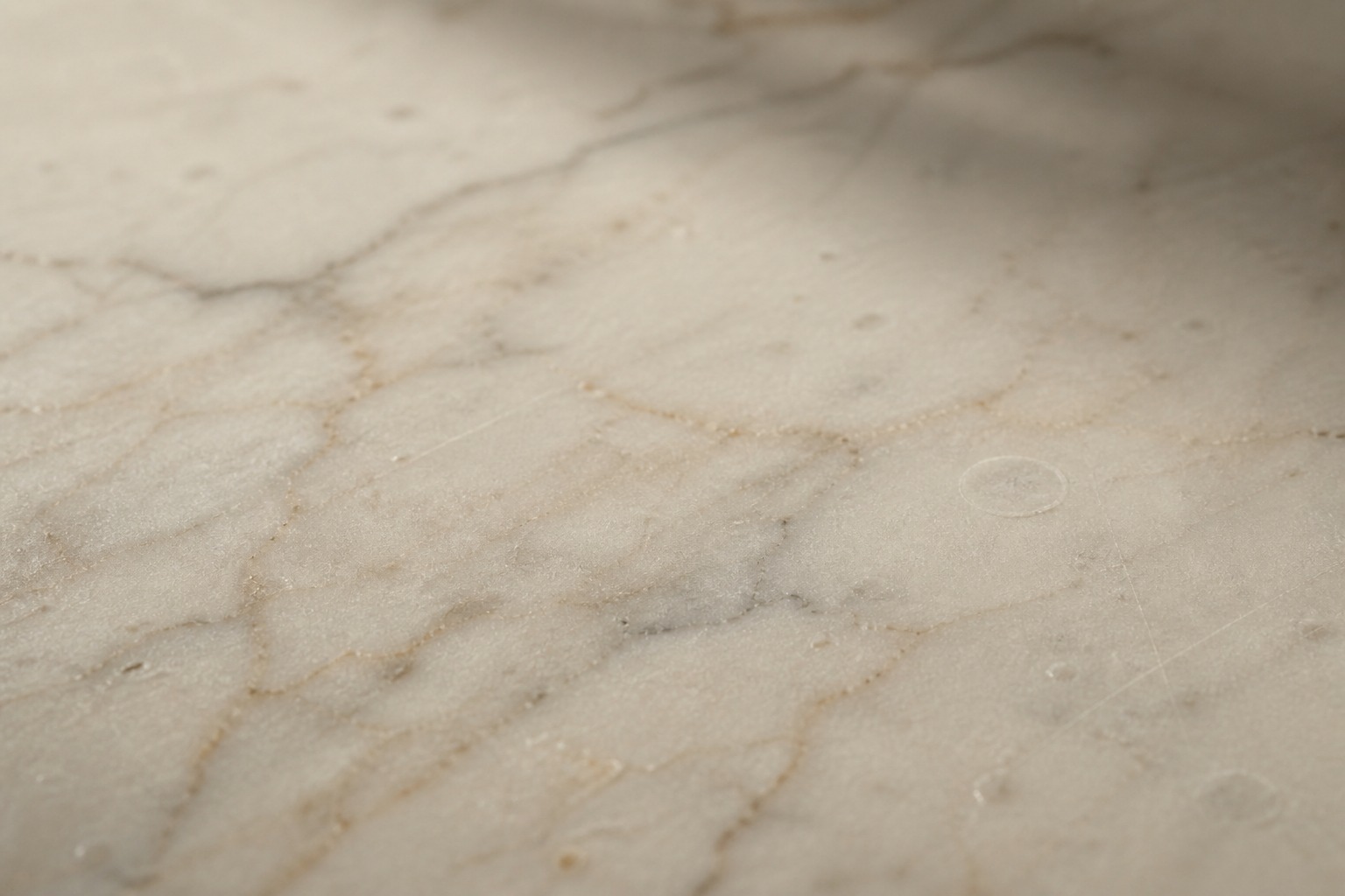Honed ivory marble countertop texture