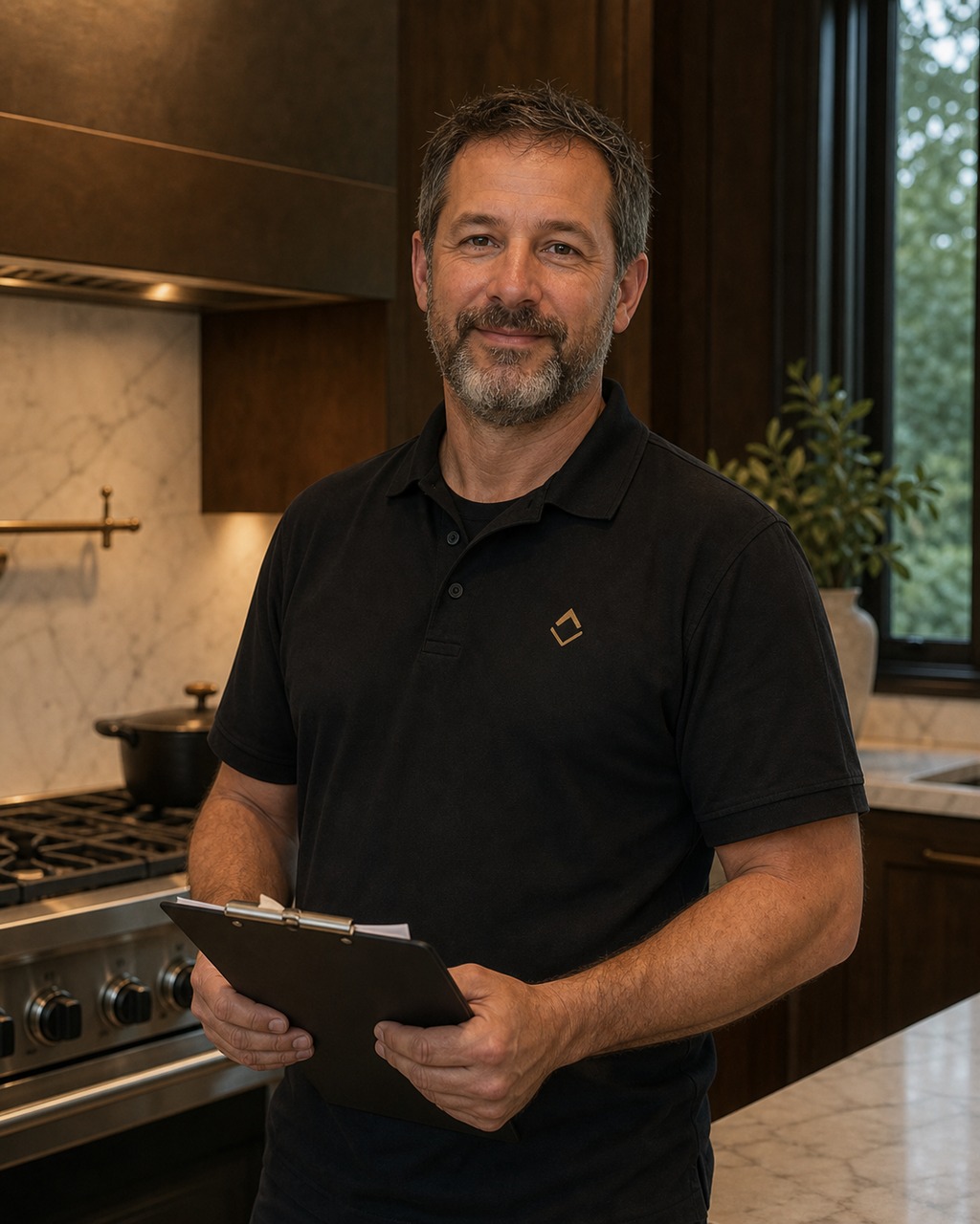 Lead Viking technician in an Atherton estate kitchen